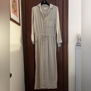 Velvet by Graham and Spencer Off-white Gauze Jumpsuit